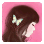 Бабочка в волосах